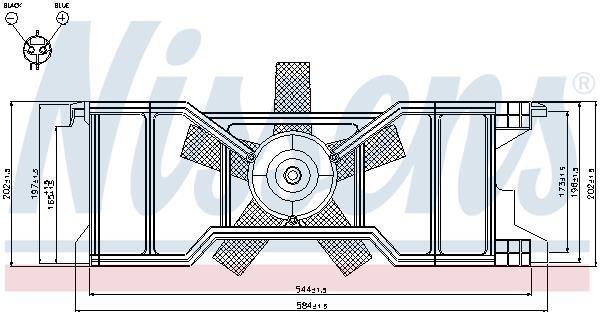 Ventilador, refrigeración del motor NISSENS ref. 85630