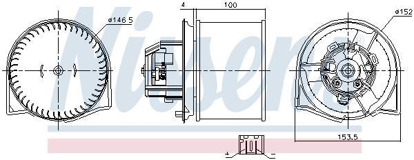Ventilador de habitáculo NISSENS ref. 87026