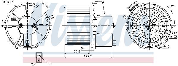 Ventilador de habitáculo NISSENS ref. 87092