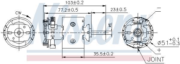 Pulseur d'air habitacle (Ventilateur habitacle) NISSENS 87097