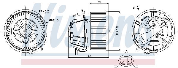 Ventilador de habitáculo NISSENS ref. 87127