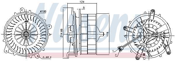 Pulseur d'air habitacle (Ventilateur habitacle) NISSENS ref. 87217