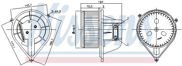 Ventilador habitáculo NISSENS 87241