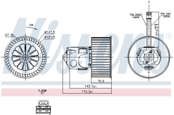 Ventilador de habitáculo NISSENS ref. 87242