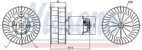 Ventilador de habitáculo NISSENS ref. 87253