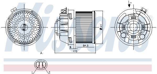 Ventilador habitáculo NISSENS ref. 87257