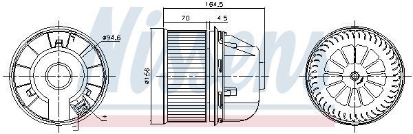 Ventilador habitáculo NISSENS ref. 87313