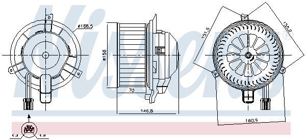 Ventilador habitáculo NISSENS ref. 87346