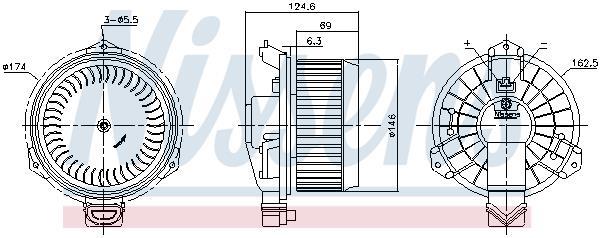 Ventilador de habitáculo NISSENS ref. 87365