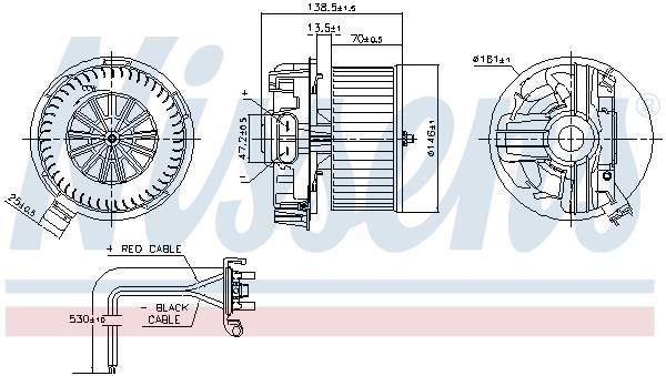 Ventilador habitáculo NISSENS ref. 87385
