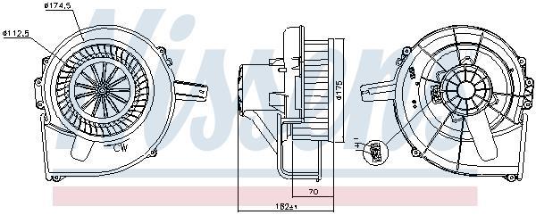 Ventilador de habitáculo NISSENS ref. 87435