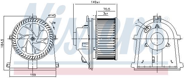 Ventilador habitáculo NISSENS ref. 87437