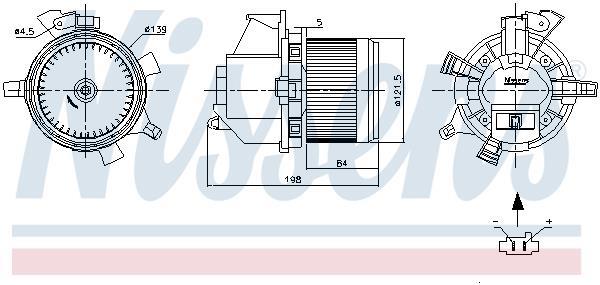 Ventilador de habitáculo NISSENS ref. 87466