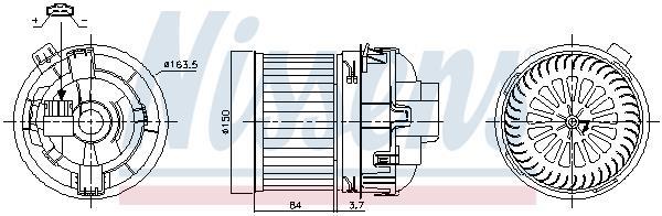 Ventilador habitáculo NISSENS ref. 87468