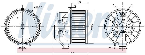 Ventilador de habitáculo NISSENS ref. 87493