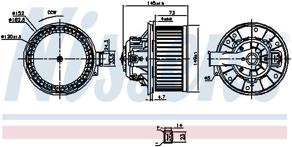 Ventilador habitáculo NISSENS 87494