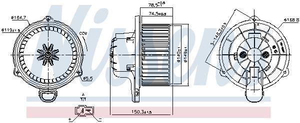 Ventilador habitáculo NISSENS ref. 87510