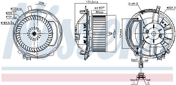 Ventilador habitáculo NISSENS ref. 87527
