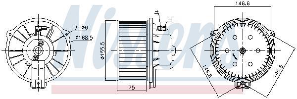 Ventilador de habitáculo NISSENS ref. 87538