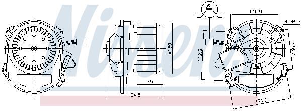 Ventilador habitáculo NISSENS 87551