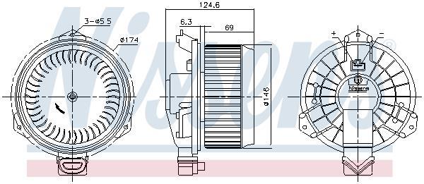 Ventilador habitáculo NISSENS ref. 87727