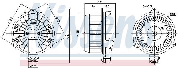 Ventilador habitáculo NISSENS ref. 87739