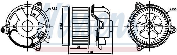 Ventilador de habitáculo NISSENS ref. 87784