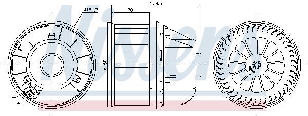 Ventilador habitáculo NISSENS ref. 87817