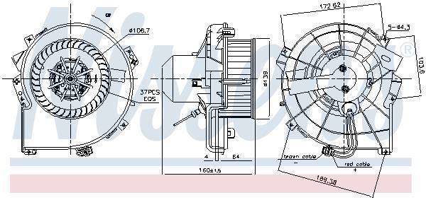 Ventilador habitáculo NISSENS ref. 87836