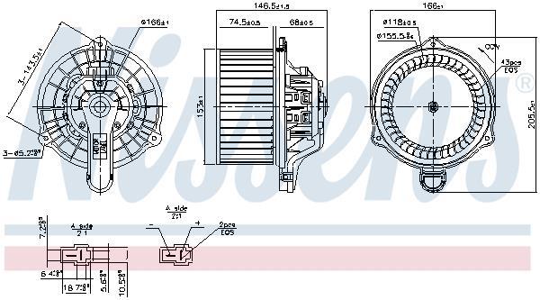 Ventilador habitáculo NISSENS 87858