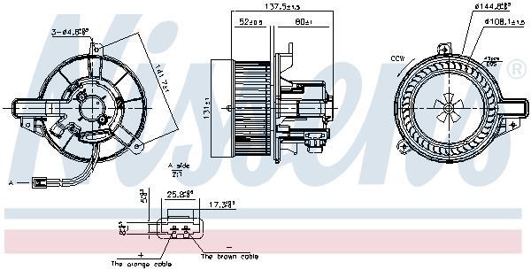 Ventilador habitáculo NISSENS ref. 87871