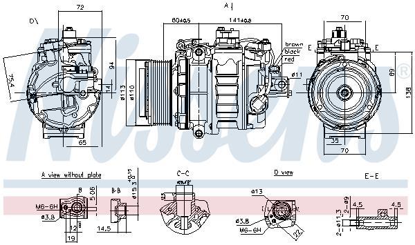 Compressor de climatização NISSENS ref. 890060