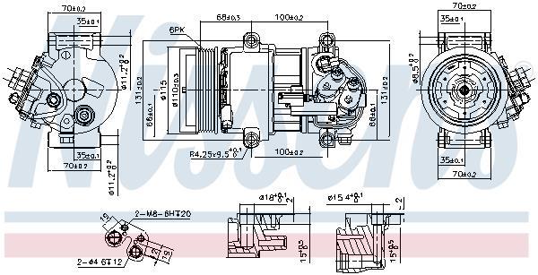 Compresseur, climatisation NISSENS 890078