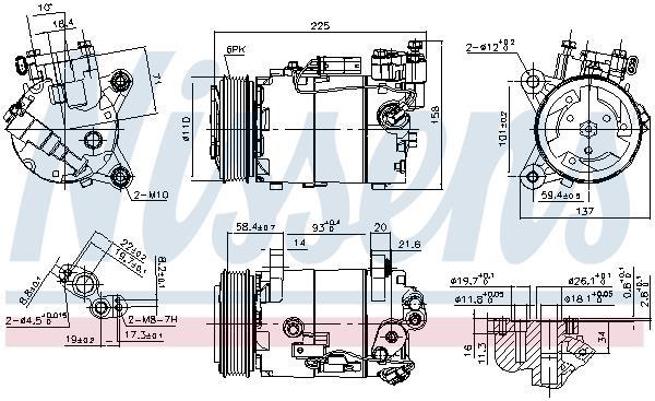 Compresseur, climatisation NISSENS 890099