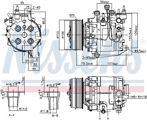 Compresseur, climatisation NISSENS 890195