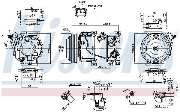Compresseur, climatisation NISSENS 890229