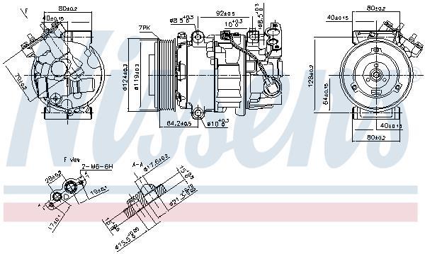 Compresseur, climatisation NISSENS 890299