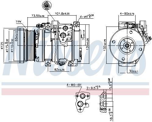 Compresseur, climatisation NISSENS 890871