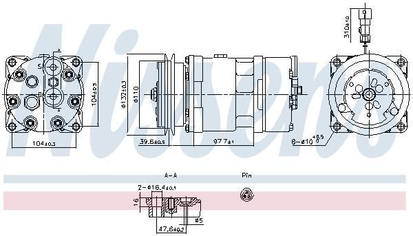Compresseur, climatisation NISSENS ref. 891098