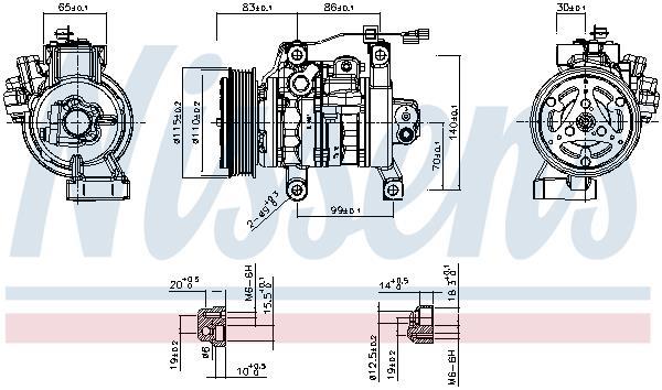 Compressor de climatização NISSENS ref. 891130