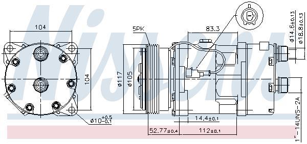 Compresseur, climatisation NISSENS ref. 89123