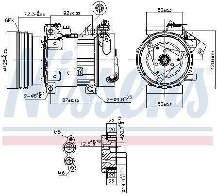 Compresseur, climatisation NISSENS ref. 89148