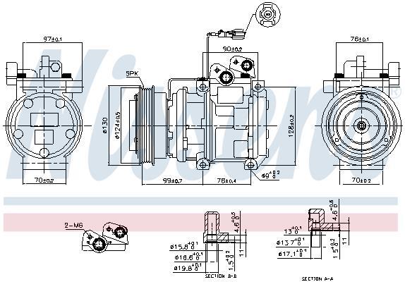 Compresseur, climatisation NISSENS 89166