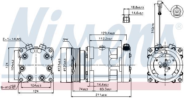 Compresseur, climatisation NISSENS ref. 89177