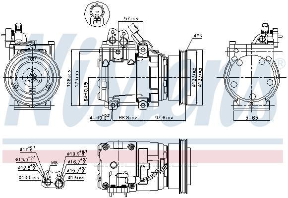 Compresseur, climatisation NISSENS 89264