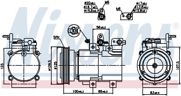 Compresseur, climatisation NISSENS 89276