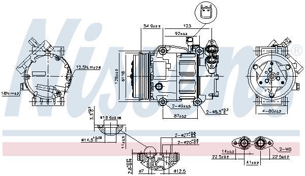 Compressor de climatização NISSENS ref. 89336