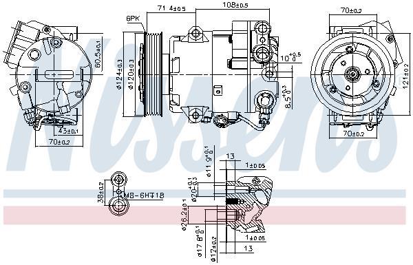 Compresseur, climatisation NISSENS 89425