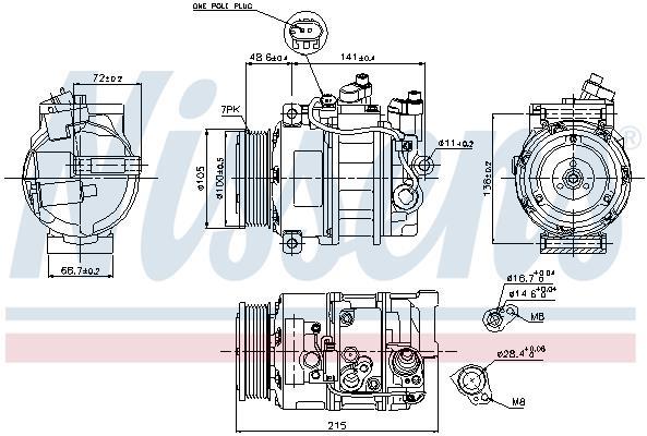 Compresseur, climatisation NISSENS ref. 89520