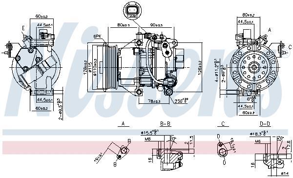 Compressor de climatização NISSENS 89554